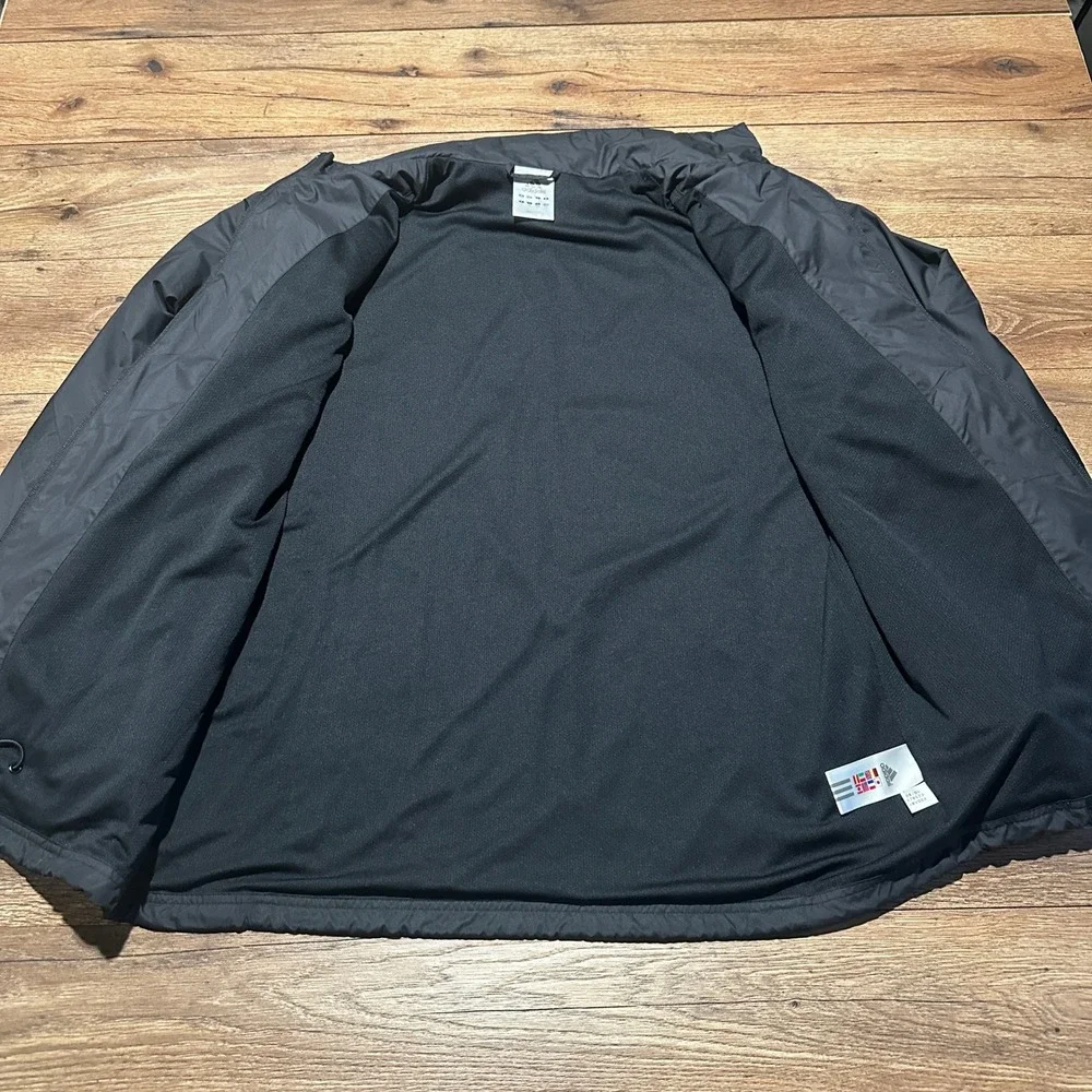 Vintage Adidas Black Windbreaker Jacket Mens Large 3-Stripe Climalite 478573